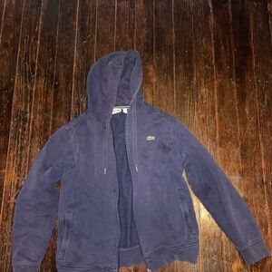 Lacoste Dark Blue Zip-Up Hoodie